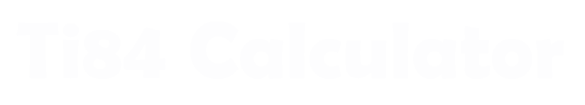 Ti84 Calculator