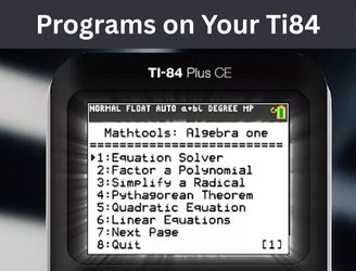 ti 84 calculator programs