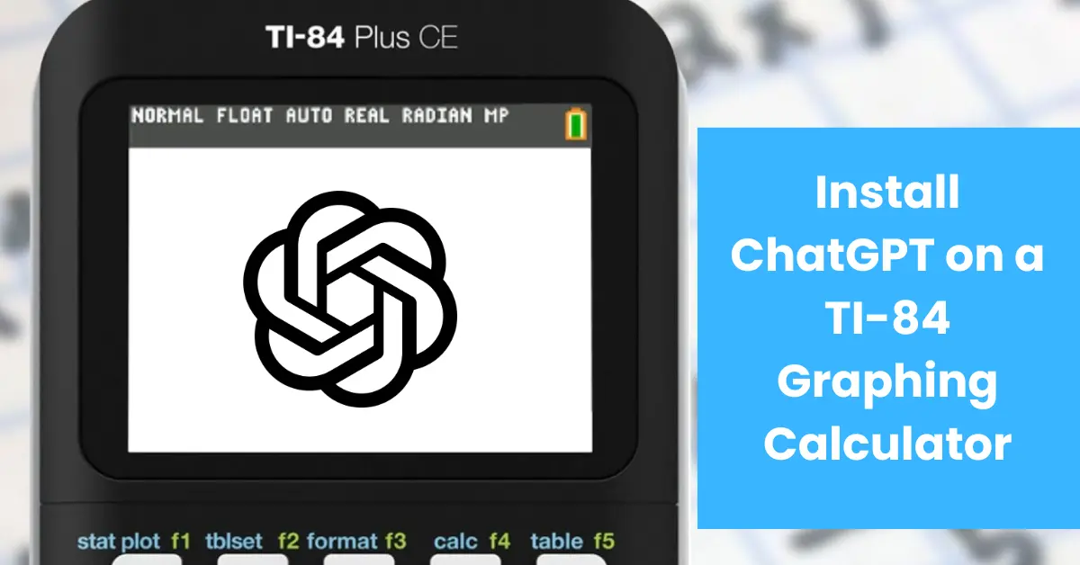 Step-by-step guide for installing ChatGPT on a TI-84 graphing calculator, including instructions for downloading and setting up the necessary software.