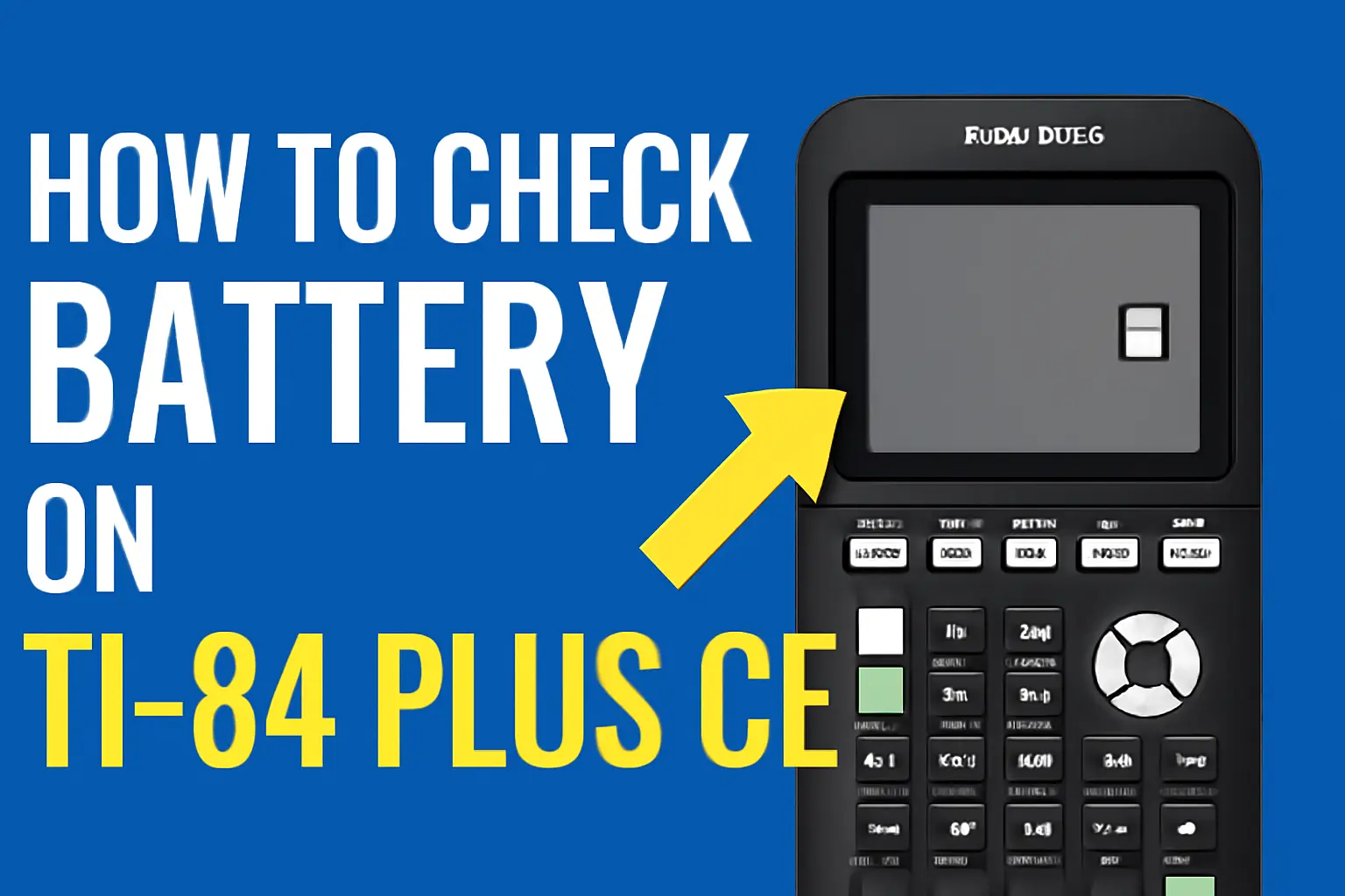 How to Check Battery on TI 84 Plus CE